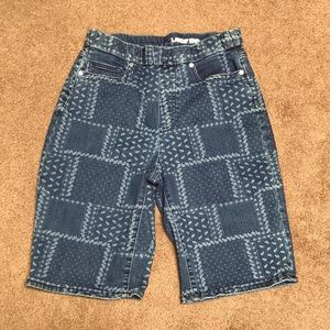 NWOT Patchwork Patterned Bermuda Shorts